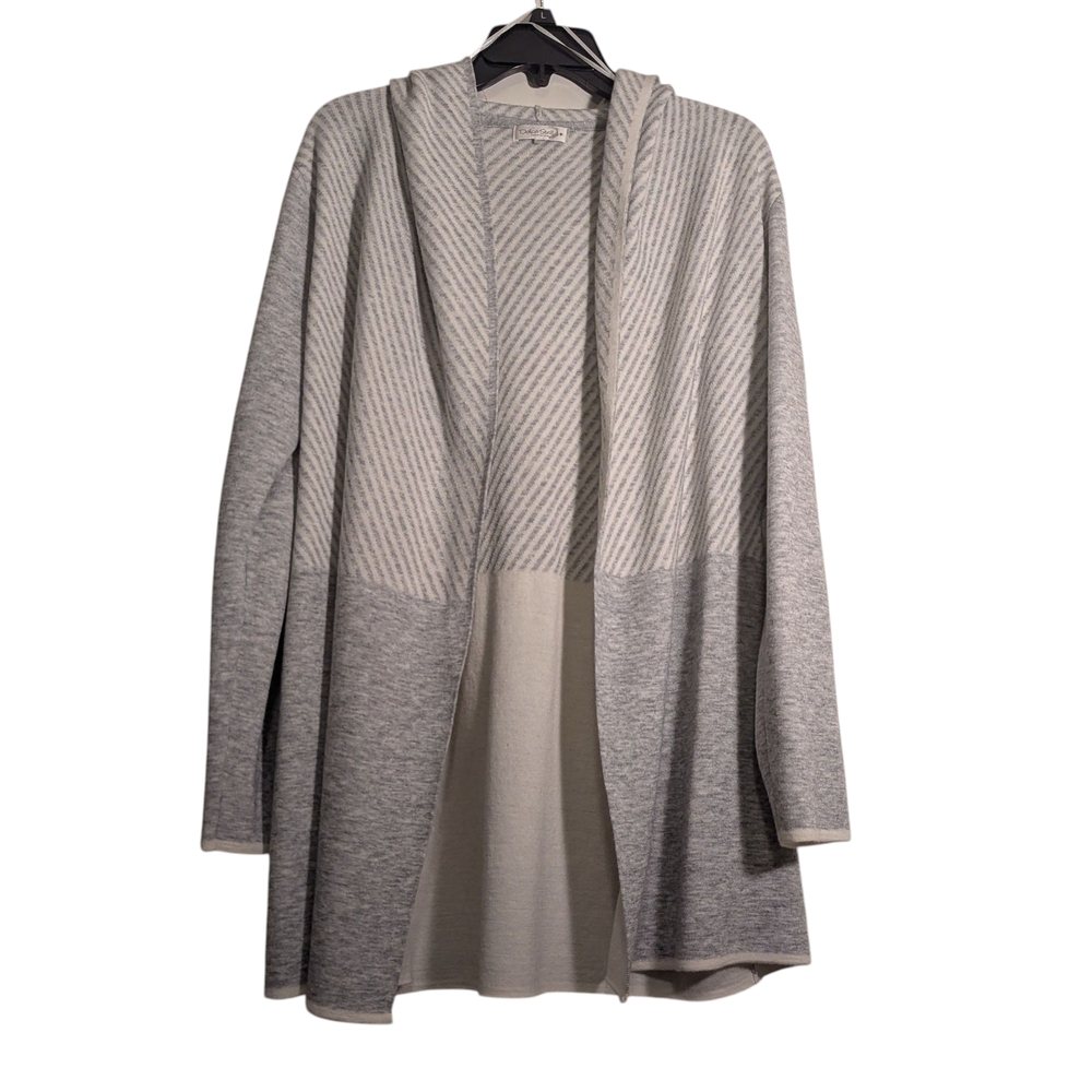 Dolce Stella Elegant Gray Women's Cardigan, L